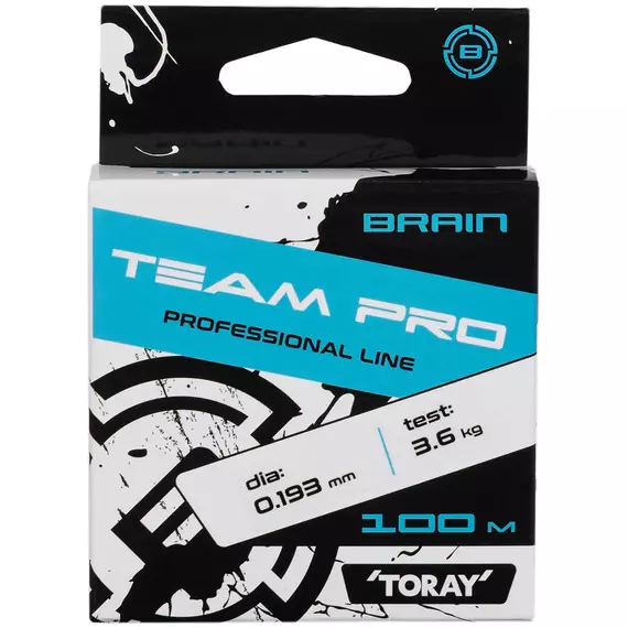 Жилка Brain Team Pro (Toray Japan) 100m 0.193mm 3.6kg (прозора), Діаметр: 0.193mm, Розмотування: 100m, фото , изображение 2